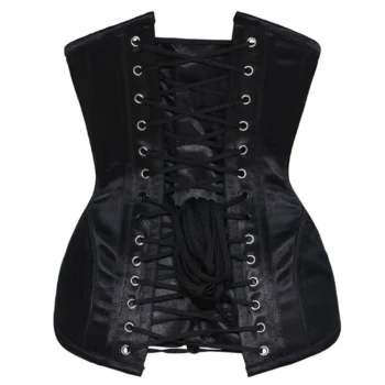 Classy Underbust Waist Training Satin Corset Curvy Boning waisttraine.com