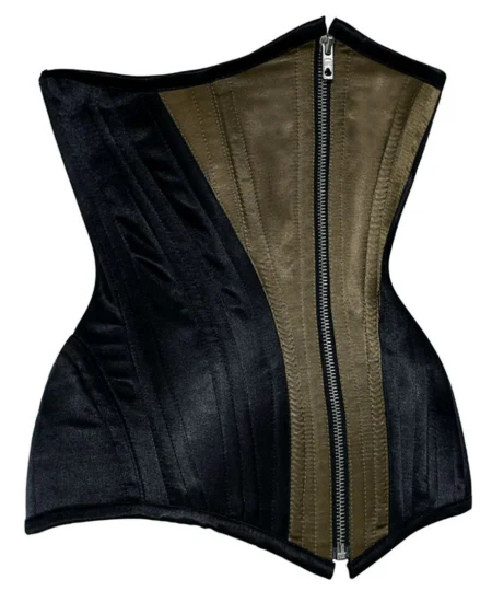 Classy Underbust Waist Training Satin Corset Curvy Boning waisttraine.com