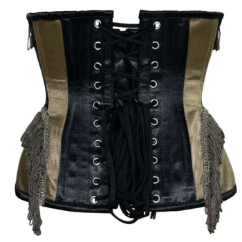 Vintage Victorian Underbust Waist Reducing Satin Corset waisttraine.com