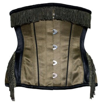 Vintage Victorian Underbust Waist Reducing Satin Corset waisttraine.com