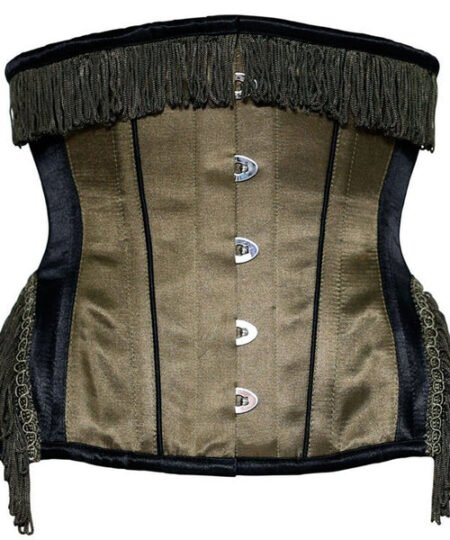 Vintage Victorian Underbust Waist Reducing Satin Corset waisttraine.com