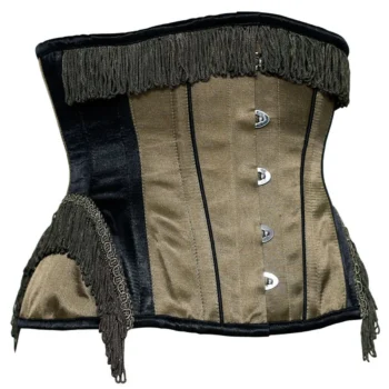 Vintage Victorian Underbust Waist Reducing Satin Corset waisttraine.com