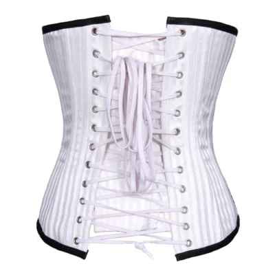 Authentic Steel Boned Brocade Corset waisttraine.com