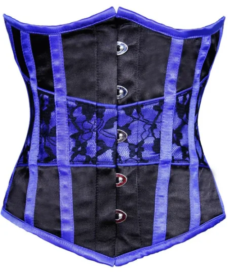 Authentic Steel Boned Underbust Satin Corset waisttraine.com