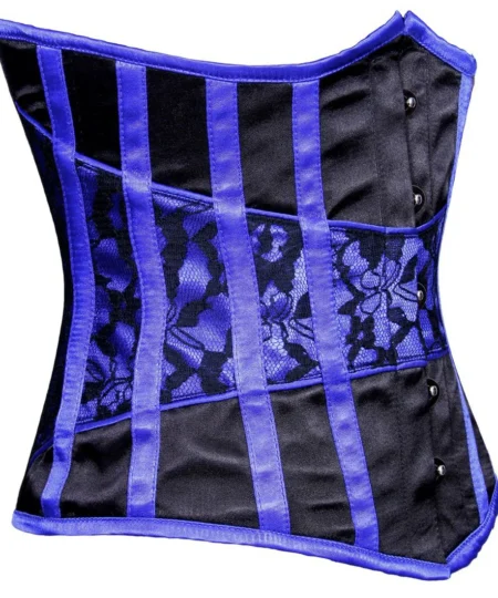 Authentic Steel Boned Underbust Satin Corset waisttraine.com