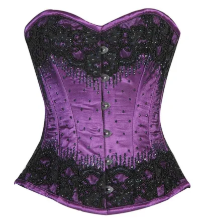 Purple Sequin Corset waisttraine.com