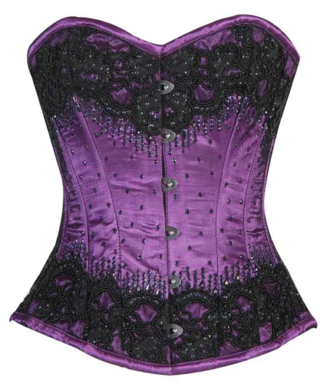 Purple Sequin Corset waisttraine.com