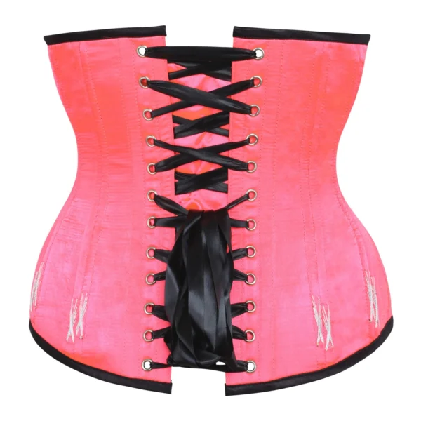 Longline Hot Pink Corset With Flossing
