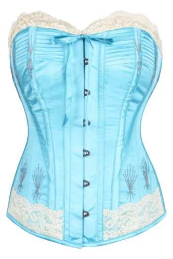 Vintage Style Lace Flossed Corset