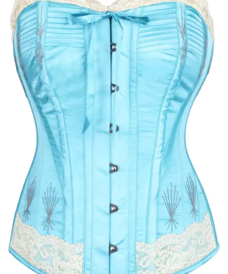 Vintage Style Lace Flossed Corset