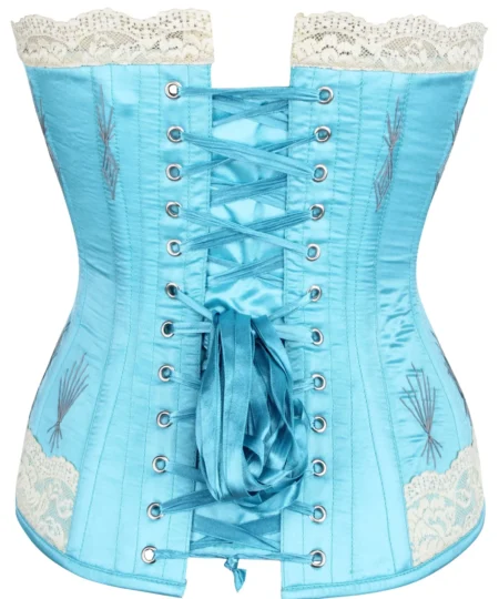 Vintage Style Lace Flossed Corset