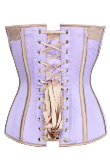 Champagne Overbust Corset With Flossing