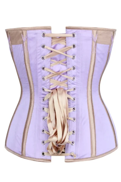 Champagne Overbust Corset With Flossing