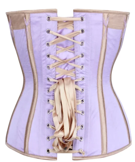 Champagne Overbust Corset With Flossing