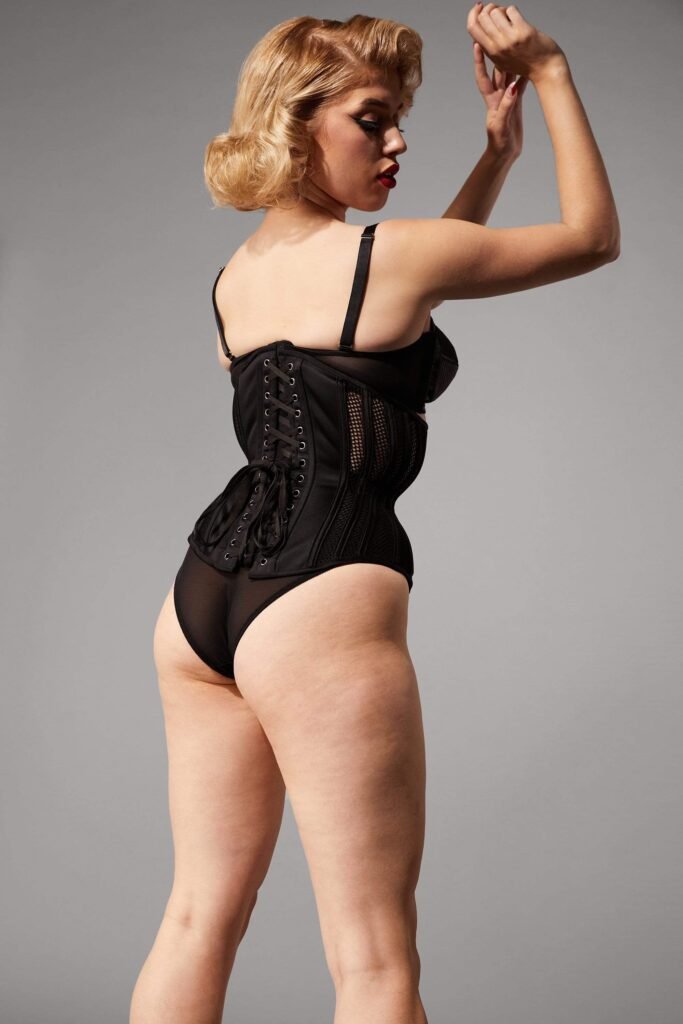 black mesh corset waisttraine.com