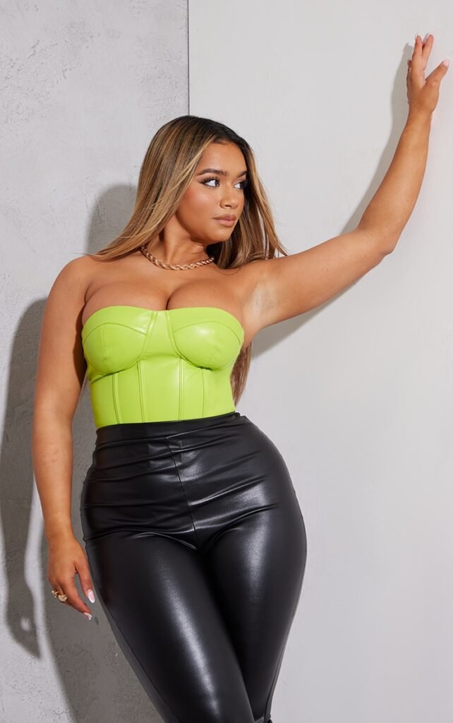 green corset top waisttraine.com
