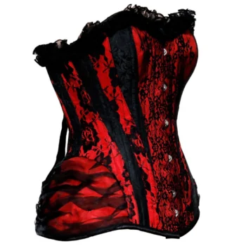 Gothic Steel Boned Overbust Corset waisttraine.com