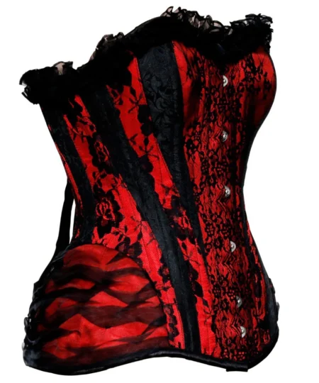 Gothic Steel Boned Overbust Corset waisttraine.com