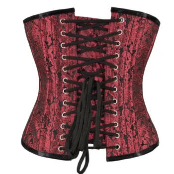 Red Sequined Underbust Corset waisttraine.com