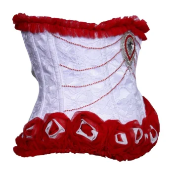 White Couture Underbust Corset waisttraine.com