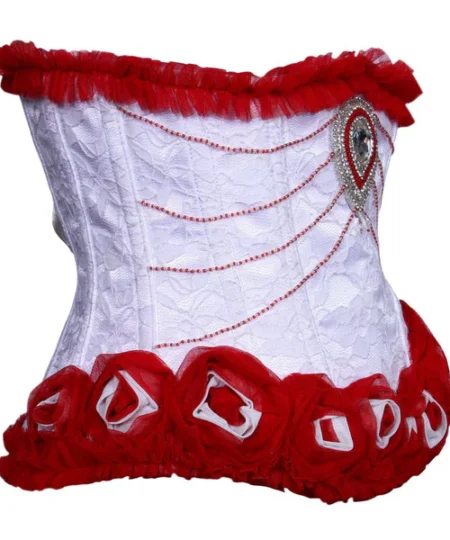 White Couture Underbust Corset waisttraine.com