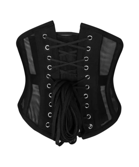 Mesh Black Corset waisttraine.com