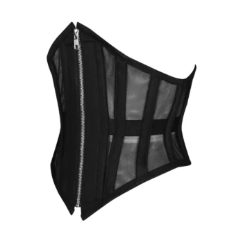 Mesh Black Corset waisttraine.com
