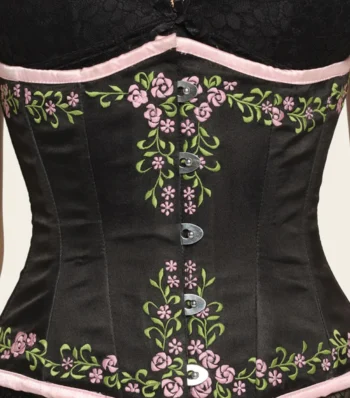 Flower Embroidered Corset waisttraine.com