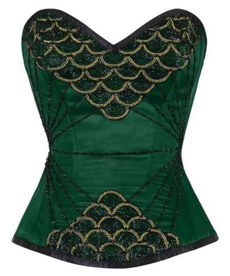 Green Couture Corset waisttraine.com