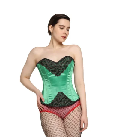 Green Satin Corset