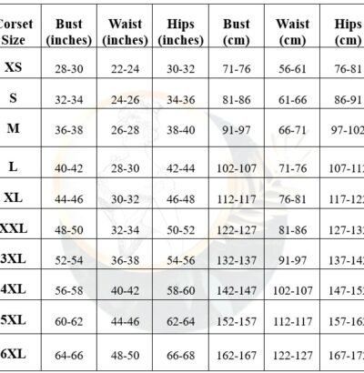 waist trainer size chart waisttraine.com