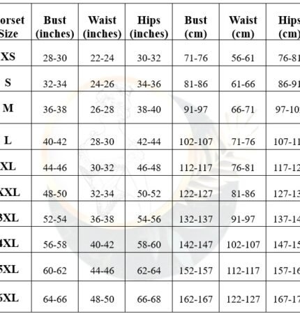 waist trainer size chart waisttraine.com