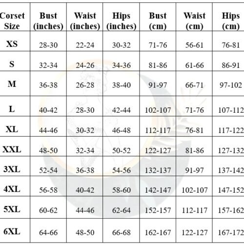 waist trainer size chart waisttraine.com