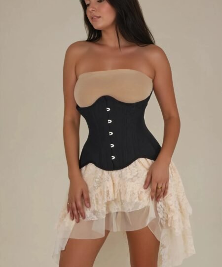 Black Curvy Waist Trainer Classic Corset For Woman