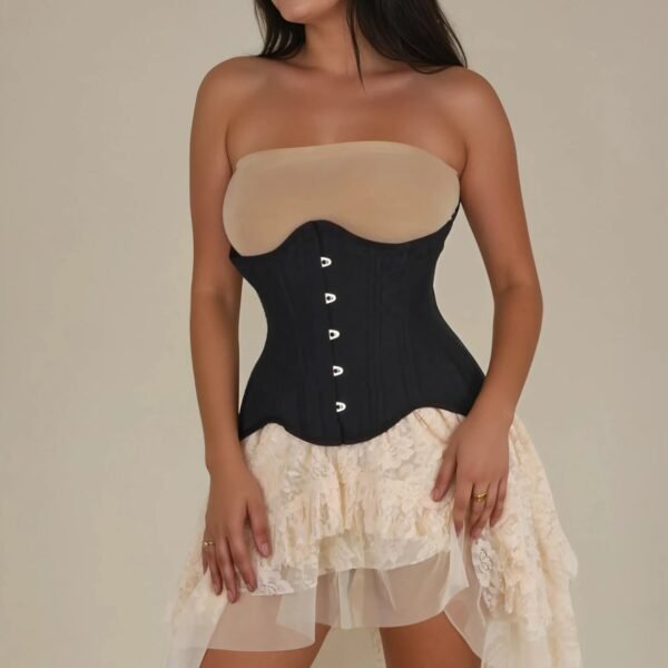 Black Curvy Waist Trainer Classic Corset For Woman