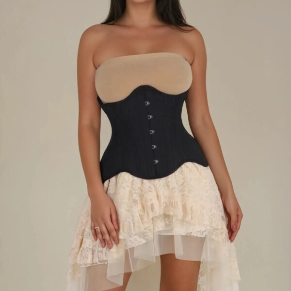 Black Curvy Waist Trainer Classic Corset For Woman