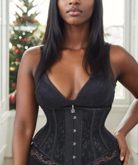 Best Black Mesh & Lace Waist Trainer Corset For Women
