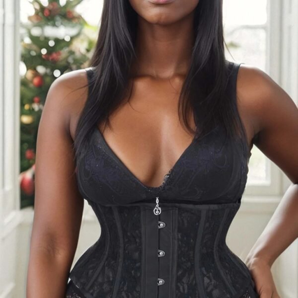 Best Black Mesh & Lace Waist Trainer Corset For Women