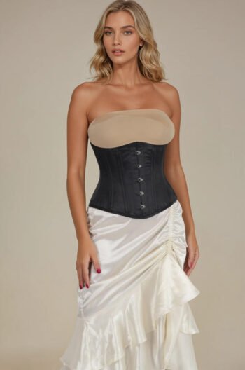Underbust Satin Waist Training Corset For Women