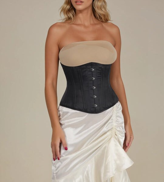 Underbust Satin Waist Training Corset For Women
