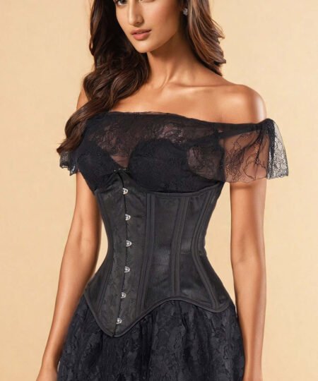 Black Mesh Waist Trainer Corset