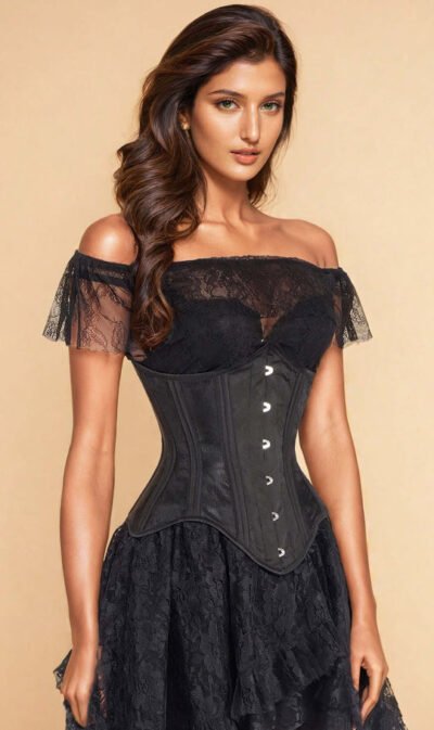 Black Mesh Waist Trainer Corset