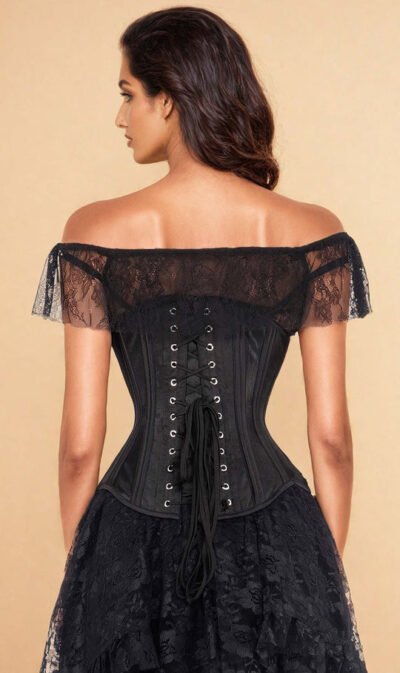 Black Mesh Waist Trainer Corset