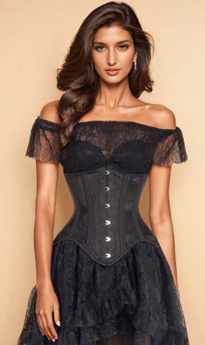 Black Mesh Waist Trainer Corset