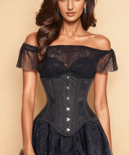 Black Mesh Waist Trainer Corset