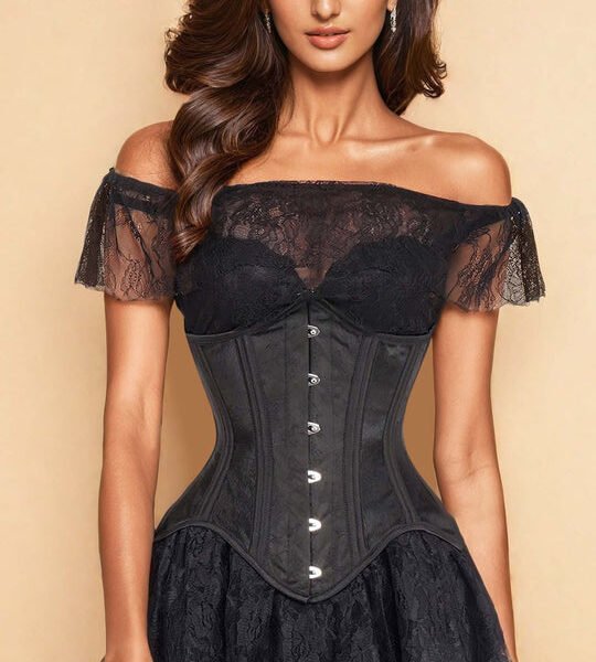 Black Mesh Waist Trainer Corset