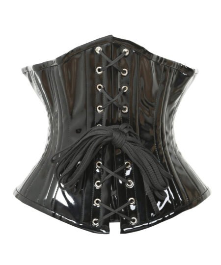 Black PVC Waist Trainer Corset