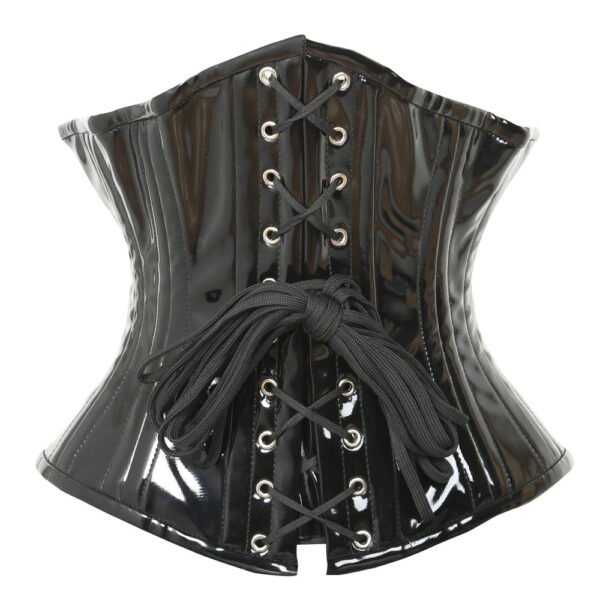 Black PVC Waist Trainer Corset