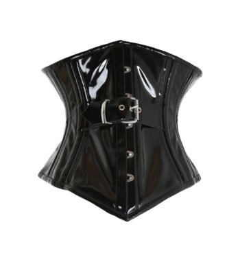 Black PVC Waist Trainer Corset