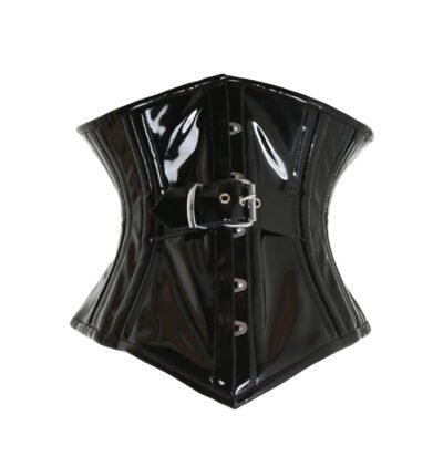 Black PVC Waist Trainer Corset